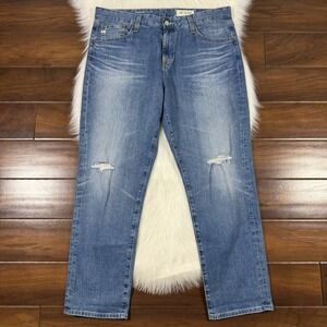 AG Adriano Goldschmied Size 32 R‎ The Ex Boyfriend Slim Slouchy Aged Denim Jeans
